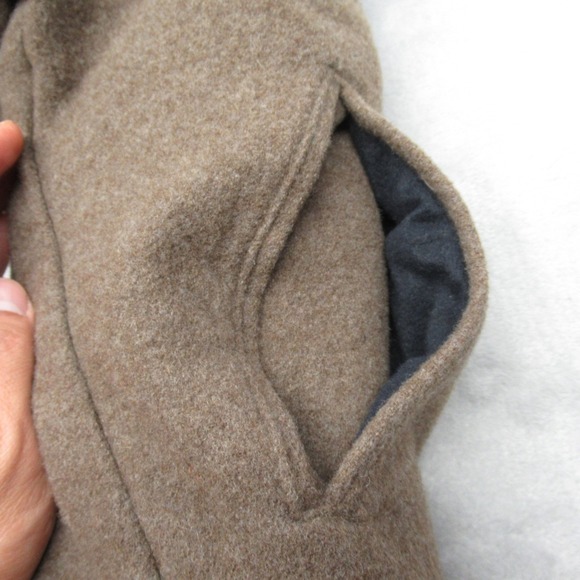 Woolrich Wool Jacket Women XL Brown Aztec Southwestern Trim FullZip READ VTG - Picture 12 of 13